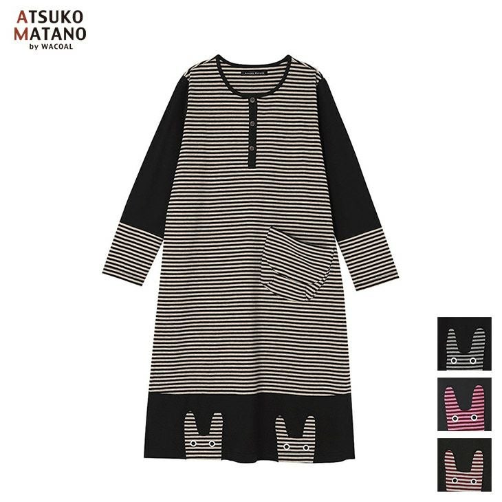 マタノアツコルームウェア Lサイズあったか素材ワンピース 000000002041-01.jpg?size=l&w=