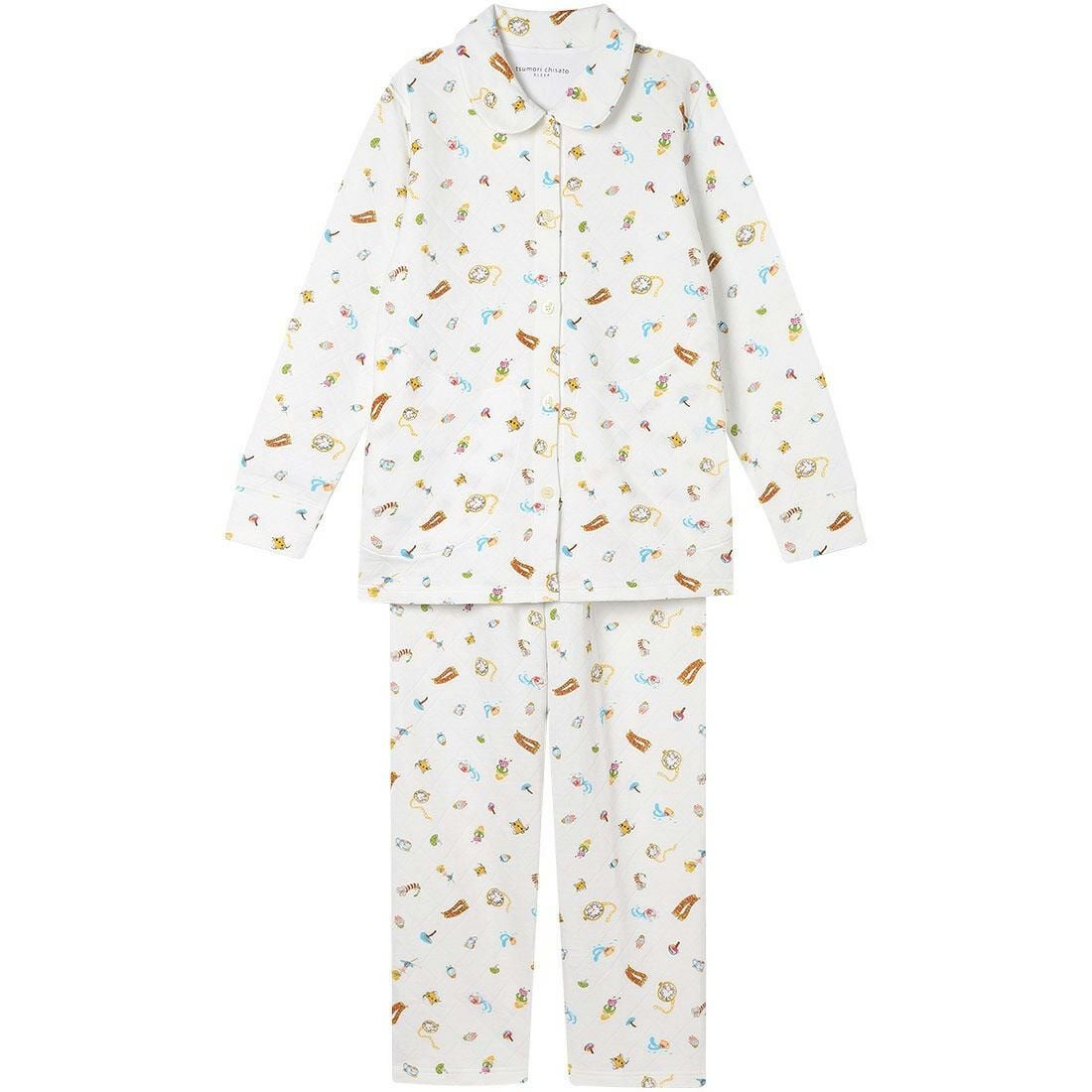 新品タグ付き◇ツモリチサト　パジャマ　前開き　Ｌ　イエロー　ドット 新品タグ付き◇ツモリチサト パジャマ 前開き L イエロー ドット
